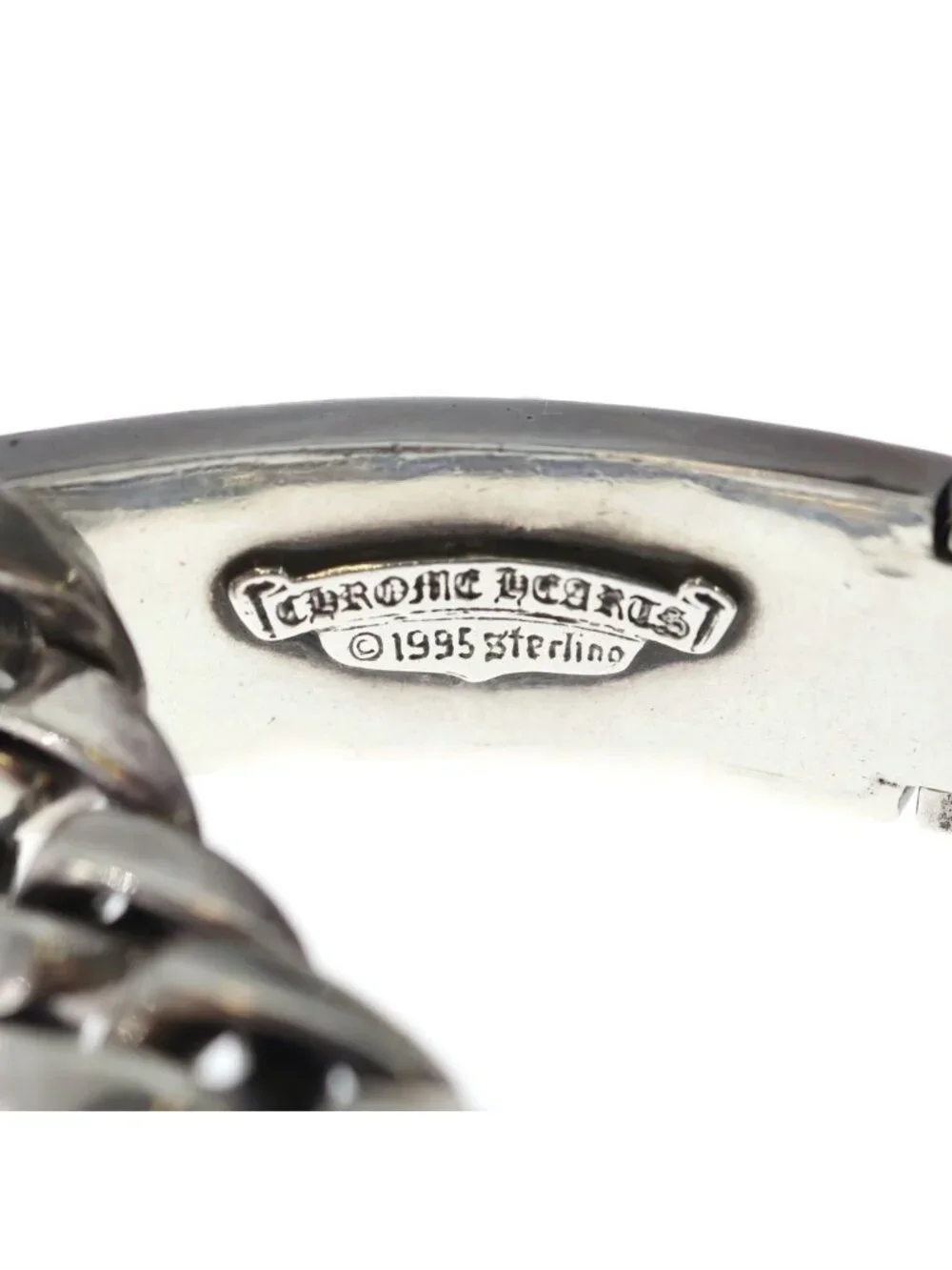 Chrome Hearts Vintage ID Dagger ID Classic Link Bracelet Silver
